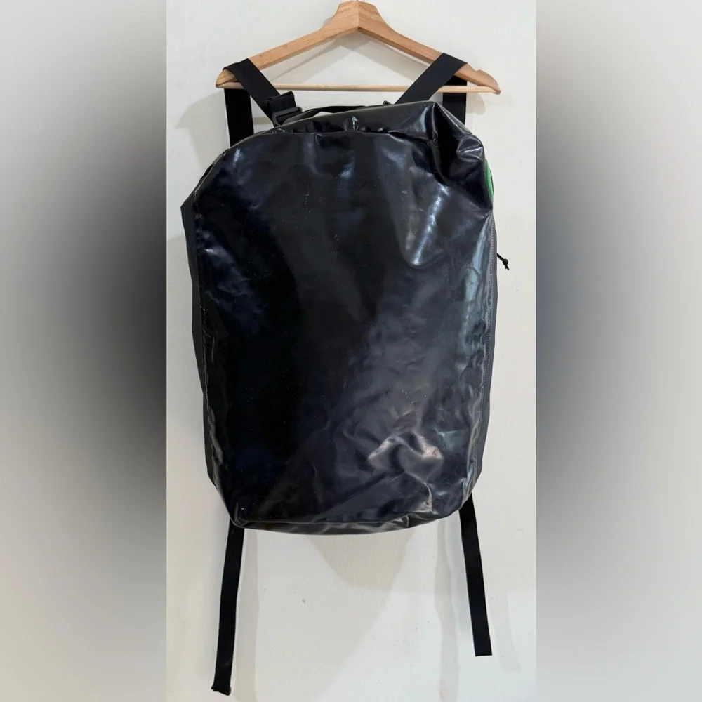 BABOON TO THE MOON Water-Resistant Black Roll-Top Men's Backpack